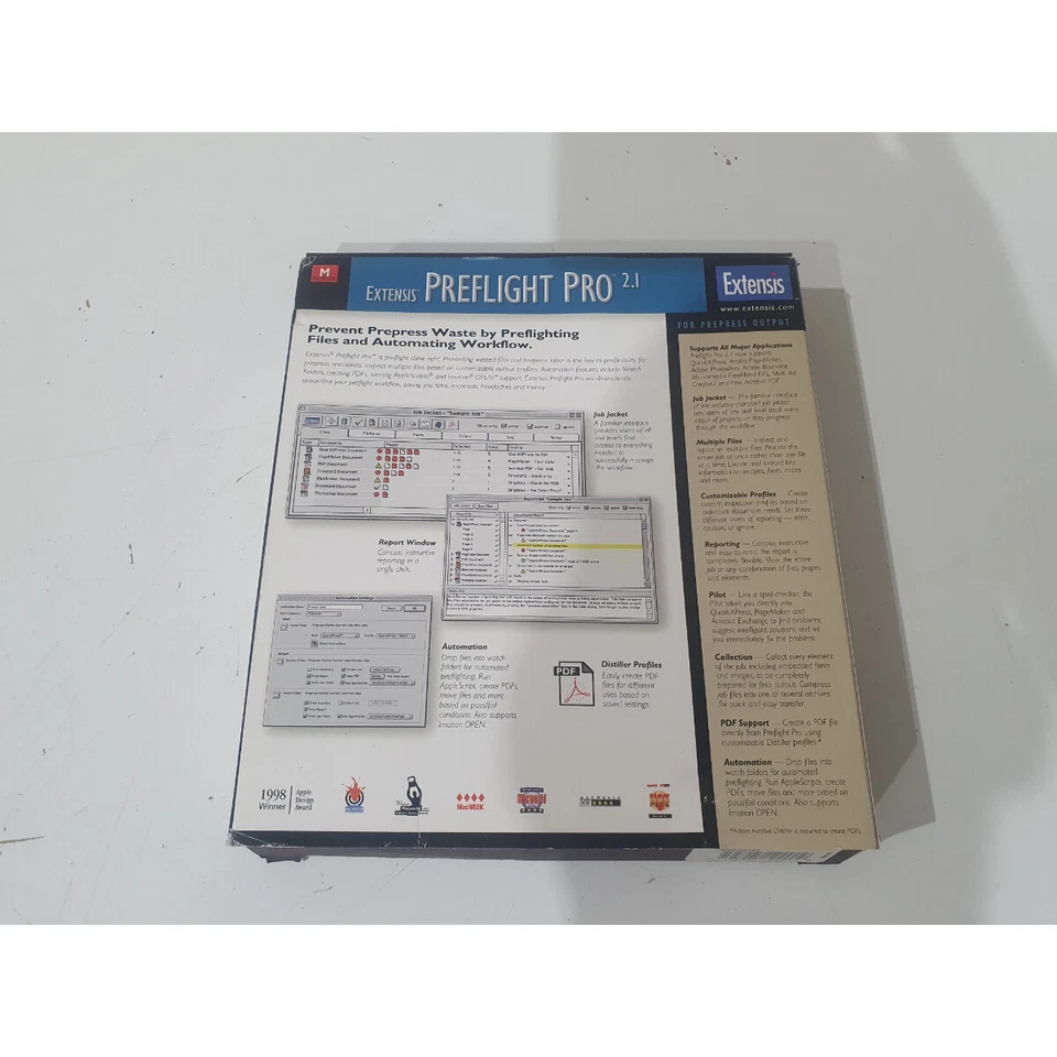 Vintage Extensis Preflight Pro 2.1 Software CD Windows With Flattening Guide - Image 3 of 4