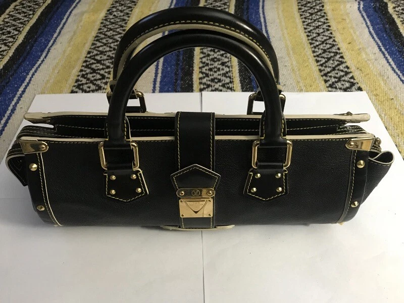 Louis vuitton black leather deals handbag