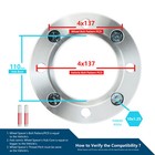 4x 1/4x110 To 4x137 Wheel Spacers With 10x1.25 Studs For Bombardier 500 - APH-parts