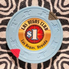 Las Vegas Club 1 Las Vegas, Nevada Poker Gaming Casino Chip A12