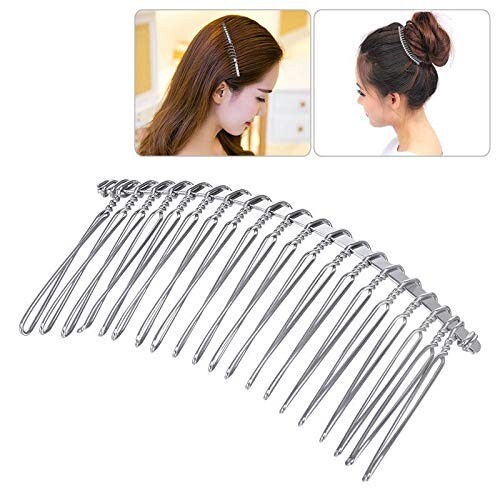 Elegant DIY 20 Teeth Bridal Combs - 10 Pack Metal Hair Accessories for Women - Picture 9 of 9