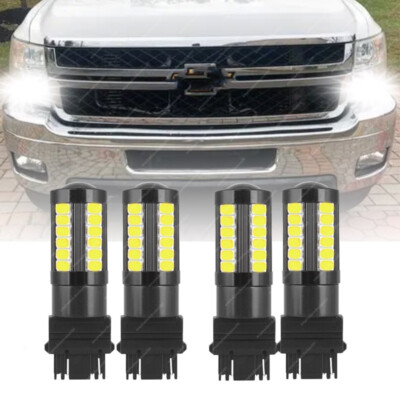 For Chevy Silverado1500 2500 Switchback 6000K LED Turn Signal Light Bulb 4PCS