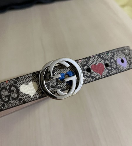 Gucci girls GG Supreme printed buckle belt - Picture 2 of 5