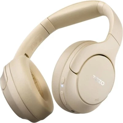TOZO HT2 Hybrid ANC Headphones 60H Playtime, Hi-Res Audio, Bluetooth 5.3 (Khaki)