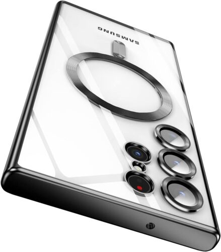 For Samsung Galaxy S24 S23 Ultra S22 Plus Clear Case Slim Plating Mag Safe Cover - Picture 5 of 12