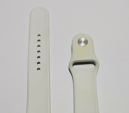Original WHITE Apple Watch Sport Band 44mm SMALL S/M MTPK2AM/A in Bulk Pkg - Picture 4 of 10