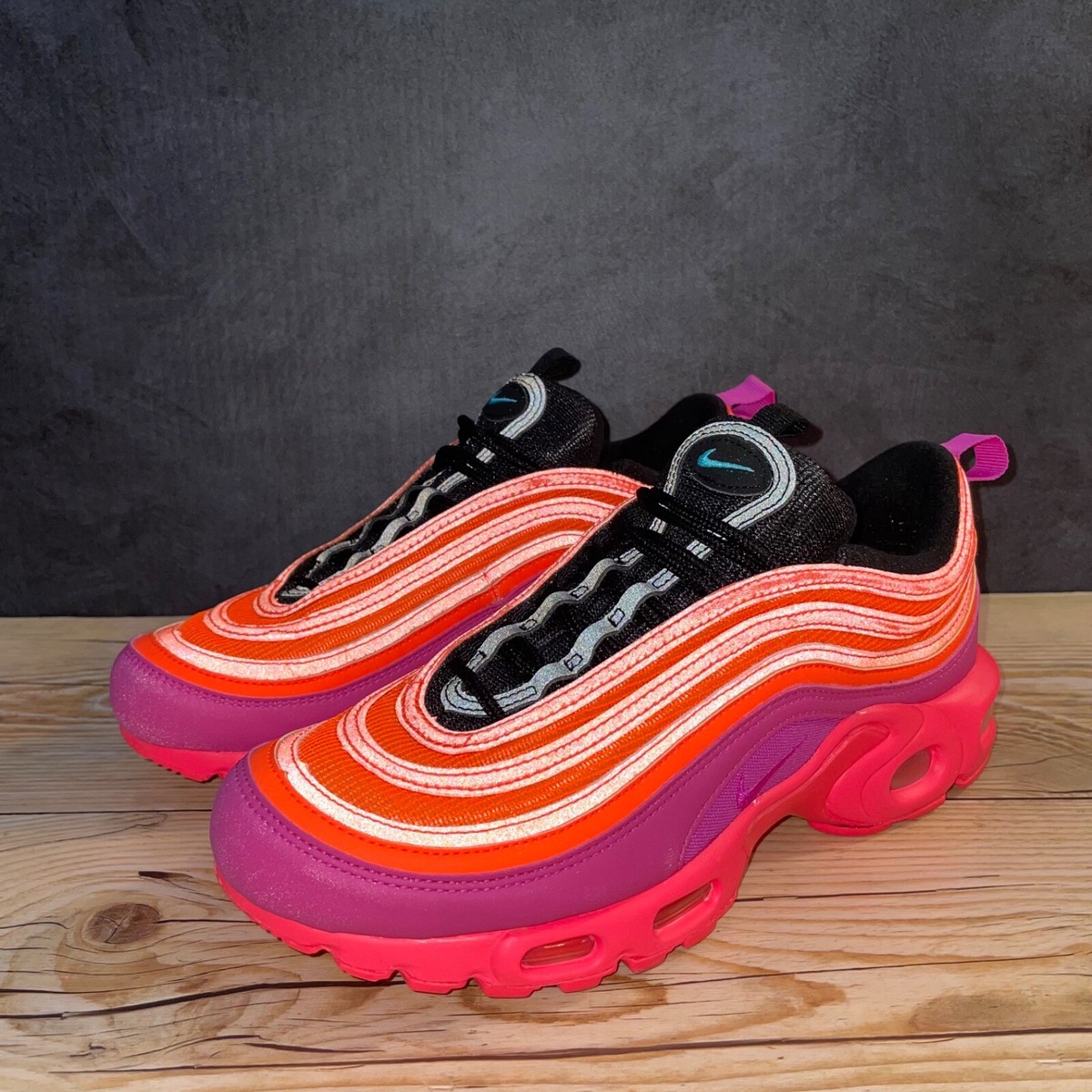 Nike Air Max 97 Plus Racer Pink Reflective Men's Size 6 Nike Air Max 97 Plus Racer Pink Reflective Men's Size 6