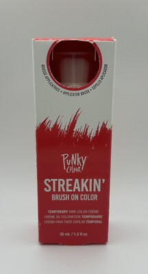 NEW Punky Color STREAKIN RED MAGENTA  Brush On Temporary Hair Color Full 1.2oz