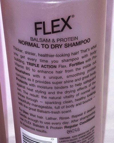 2x Revlon Flex Balsam & Protein Normal to Dry Shampoo 11 Fl Oz New Old Stock - Picture 6 of 7