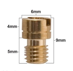 Brass Main Jet Slot Head Type suit Mikuni Carburettors Carb various sizes