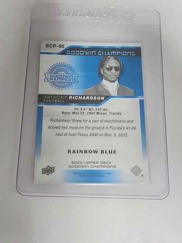 2023 Goodwin Champion Splash of Color Anthony Richardson COLTS BLUE COLOR MATCH - Picture 2 of 2