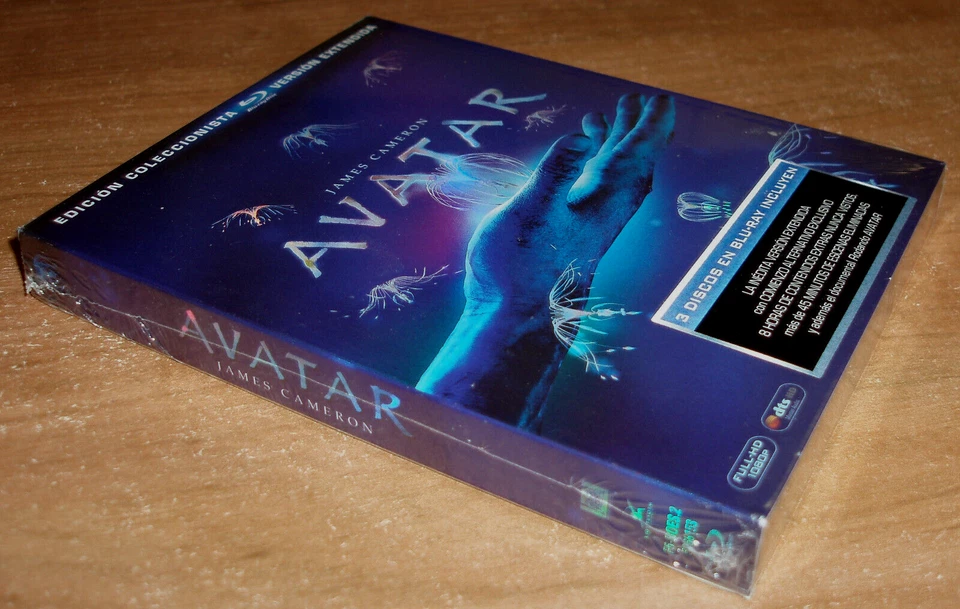 Avatar Edicion Coleccionista Extendida 3 Blu-Ray Nuevo Sellado Ciencia Ficcion - Imagen 3 de 4