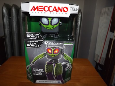 MECCANO MAKER SYSTEM TECH MICRONOID SWITCH ROBOT #16405 NIB 2016