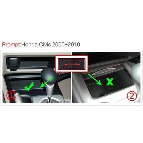 Interior Rubber Anti-Slip Door Groove Mats Gate Pad For Honda Civic 8th 2005-10 - Bild 5 von 14