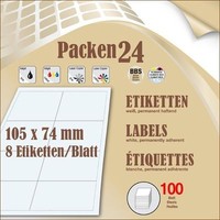 Schachtel(N) á 100 Blatt Packen24 Etiketten 105X74,2 Mm Selbstklebend A4