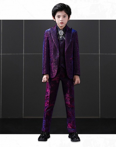 British Children Kids Boy's Stage Suits Jacket Coat Pants Evening Dress Party sz - Picture 22 of 27