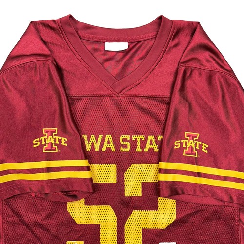 Iowa State Cyclones Boys XL Youth 16-18 Red Football Jersey ISU Cy Sports Fan 🏈 - Picture 6 of 8