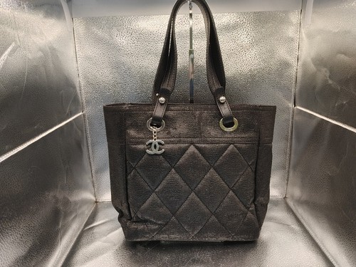 Auth K2TW02 CHANEL Paris Biarritz Tote Bag with Seal. Aging, Stickiness, Peeling