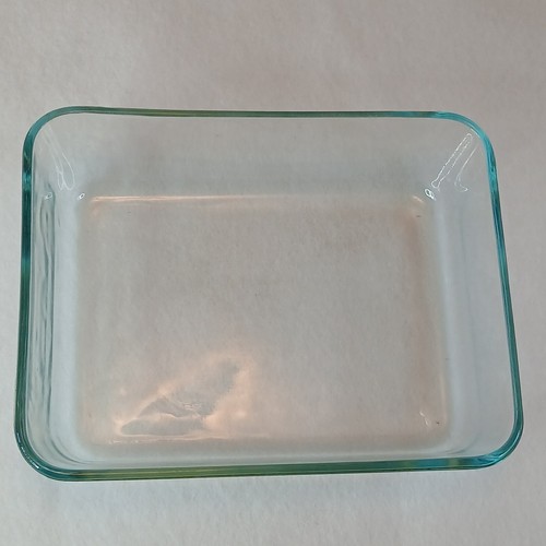 Juego de 3 cazuela de vidrio Pyrex tinte aguamarina 3/4/5 taza cuadrada #8704 #7210 #7211 - Imagen 8 de 10