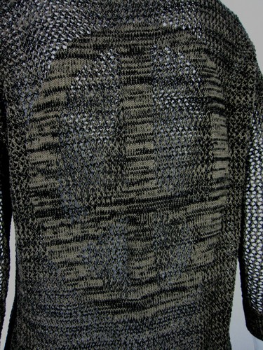 My Bajee Collection Long Sleeve Crew Neckline Fishnet Sweater S Small Brown 119 - Picture 8 of 10