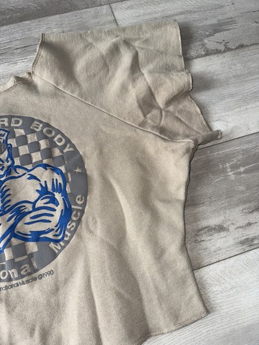 Sudadera Recortada De Colección Culturismo Super Duro Internacional Muscular Gimnasio OSFA - Imagen 3 de 9