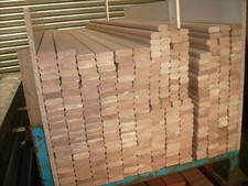 12x 5 foot long approx mixed width Sapele bench slats 9 @ 56mm + 3 @ 35mm 1500mm