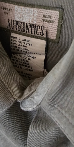 Faded Glory Brand Men's Shirt, Military Patches, Size L - Picture 3 of 5