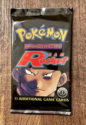 Pokemon 1st Edition Team Rocket Booster Pack English First Giovanni CHARIZARD? 
