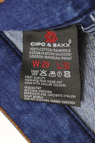 Cipo&Baxx C-814 Vaqueros Hombre W29 / L32 Roto Schnurrhaare Nuevo Regular Azul - Imagen 6 de 9