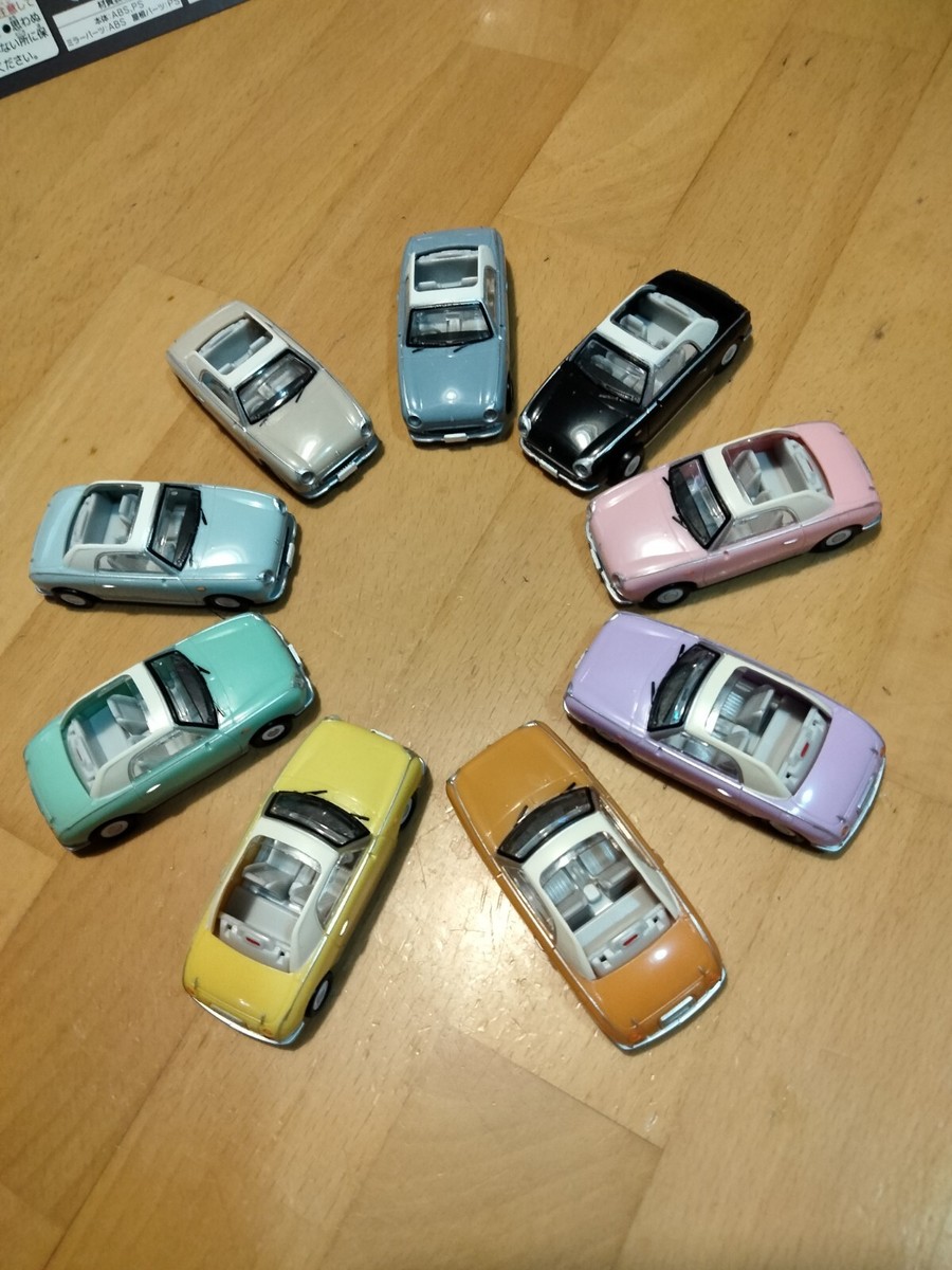 フィガロミラーセット 「新品」FIGARO 1/64 Original TAKARA TOMY Gashapon Alloy Car Nissan Figaro