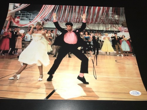 JOHN TRAVOLTA SIGNED AUTOGRAPH 11x14 PHOTO GREASE MOVIE OLIVIA NEWTON ACOA AUTO