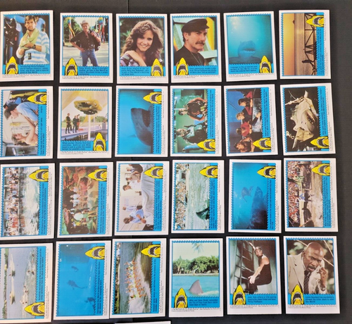 1983 Jaws 3-D Movie Trading Cards Complete Set 1-44 Topps - Picture 7 of 7