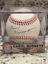 Carol Burnett Show Legendary Actress Signed Autograph OMLB Baseball PSA/DNA COA