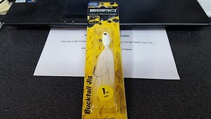 6//0 Hook NEW Spro SBTJRW-1 Prime Bucktail Jig Red /& White 1 oz