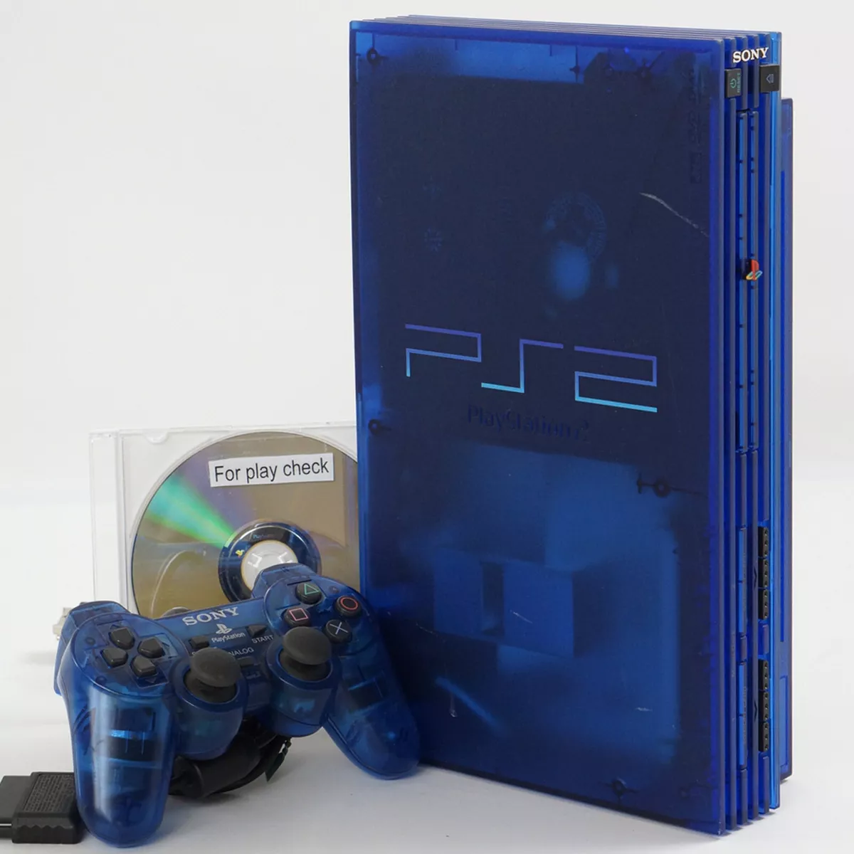 PS2 OCEAN BLUE Console SCPH-37000 L Only NTSC-J Tested System Made in japan  421