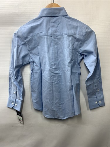 Izod Shirt Boys Medium Light Blue Oxford Button Down Long Sleeve Z871023 Size 8 - Picture 2 of 7