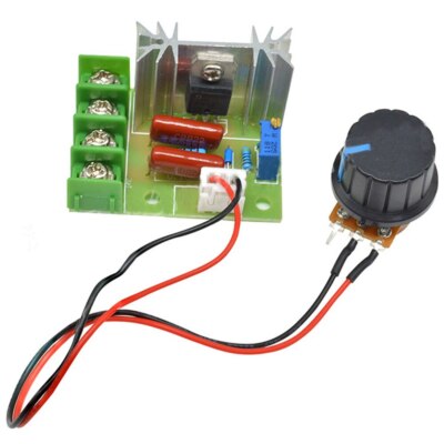 1PCS AC 50-220V 2000W Voltage Regulator Dimming Motor Speed Controller NEW