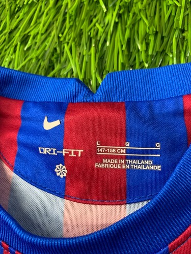BARCELONA BARCA 2021/2022 FOOTBALL SHIRT JERSEY HOME NIKE ORIGINAL SIZE YOUNG L - Picture 7 of 15