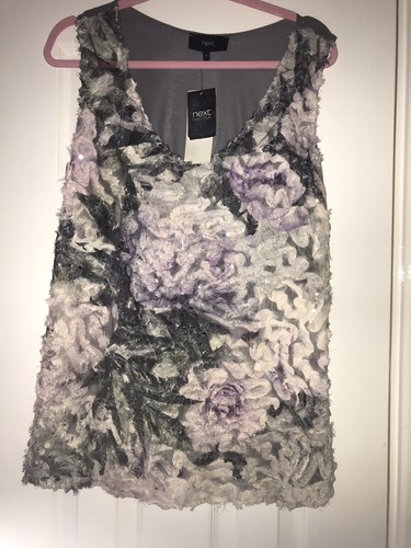 NEXT Top BNWT Size 14 RRP £39 Sequin Detail NEW - Picture 9 of 13