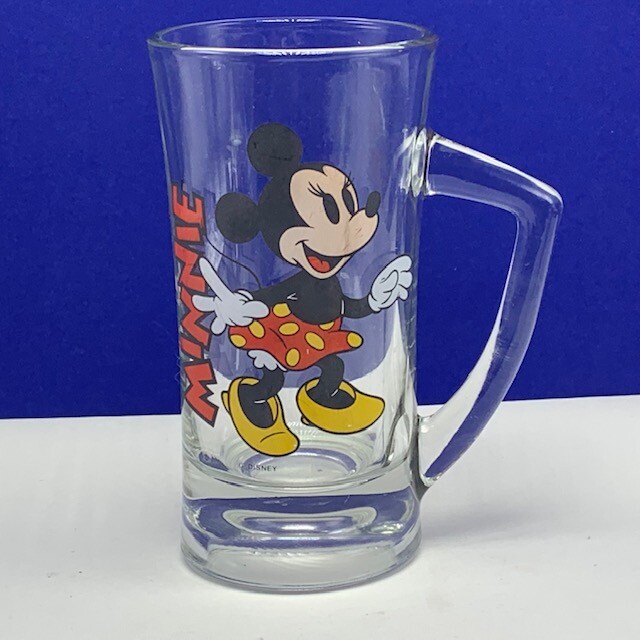 Walt disney beer mug cup disneyland world Mickey Minnie Mouse glass