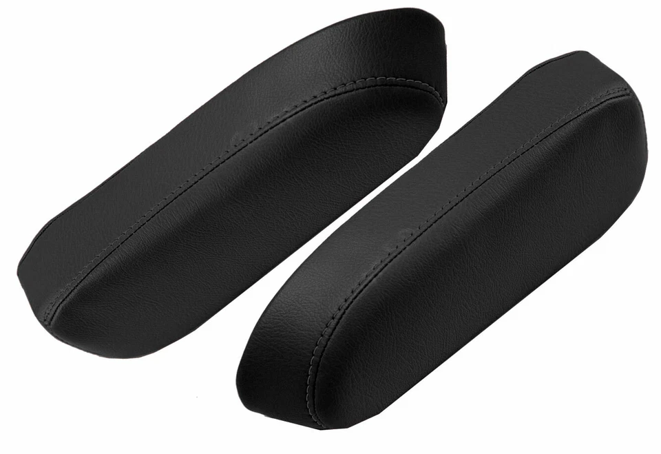 Cubierta de reposabrazos de cuero PVC negra para GMC Safari 1985-1994 Foto 3 de 4