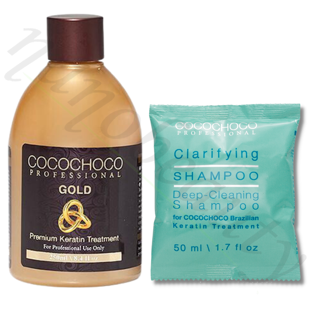 COCOCHOCO GOLD BRAZILIAN HAIR KERATIN TREATMENT STRAIGHTENING + SHAMPOO