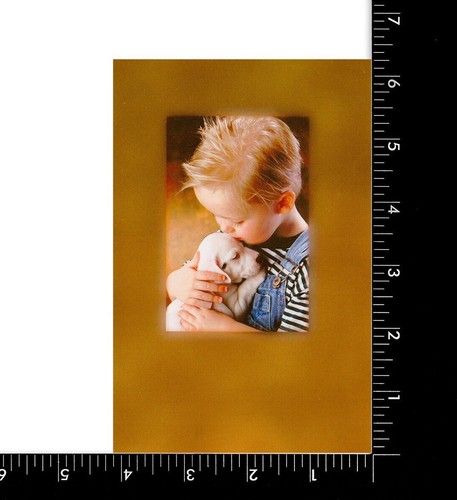 BIRTHDAY Card TO ANYONE by AMERICAN GREETINGS, Boy hugging cute puppy + Envelope - Bild 3 von 5