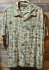 Croft & Barrow, Men’s XL, Hawaiian, Short Sleeve,  Polo, Golf Shirt, 100% Rayon