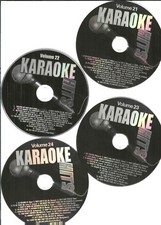 4-KARAOKE HITS CD'S Volumes 21-22-23-24. 80 Total Tunes. Variety.
