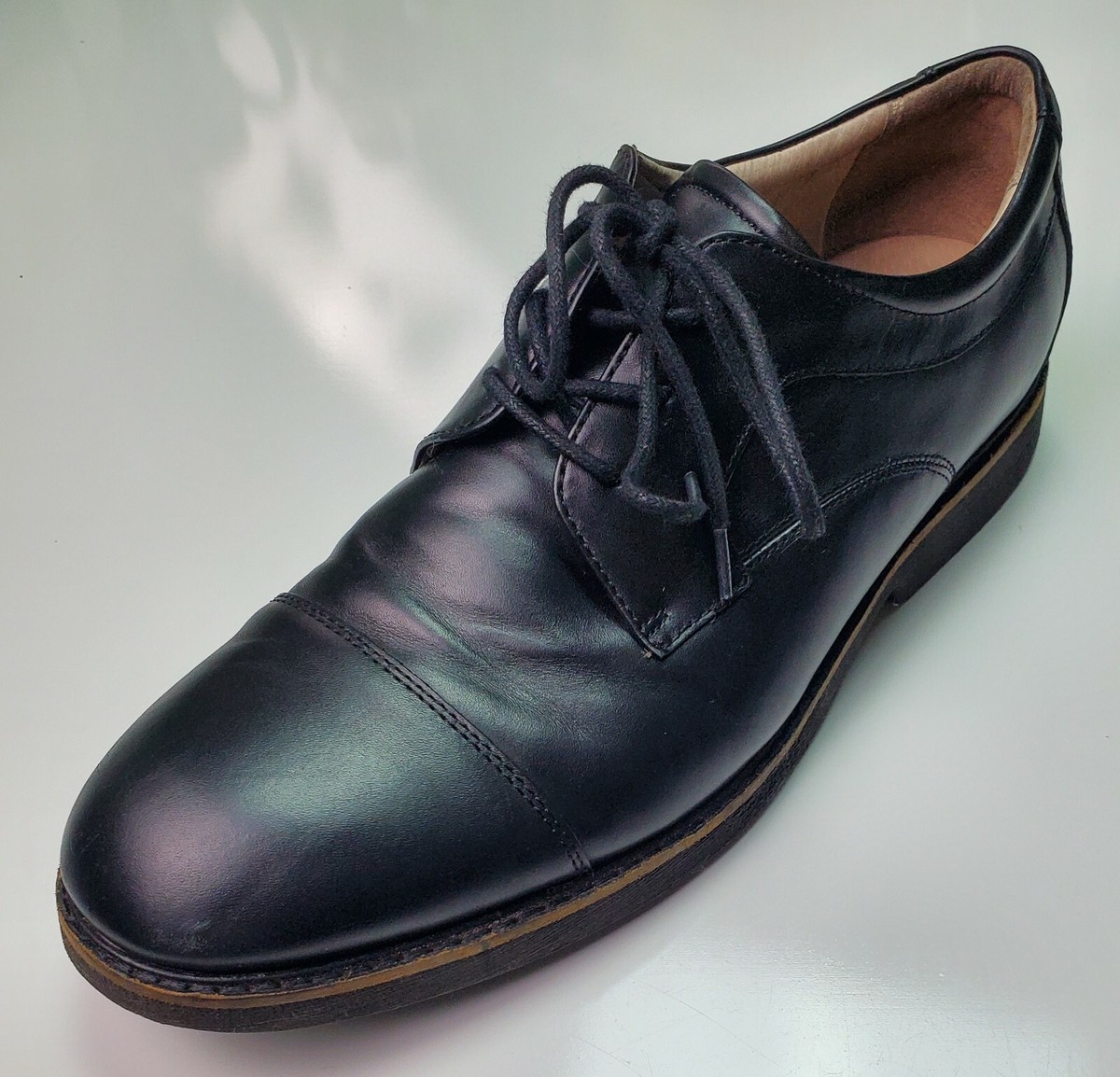 Abeo Bio System Black Leather Loafers -33 Abeo Black Leather Slip-Ons Orthotics Comfort Loafers Men | eBay main image 3