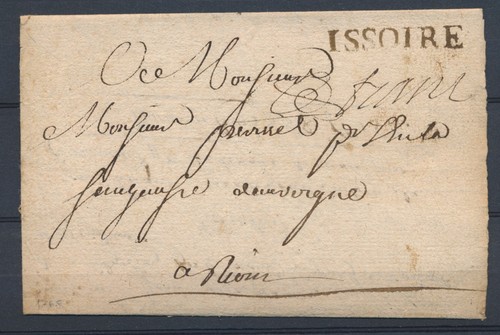 1768 Brief Marke Lenain Nr. 4 und 5 ISSOIRE + FRANC PUY DE DOME (62) Sup. P2734 - Bild 1 von 2