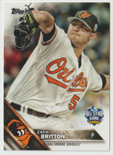 2016 Topps Update Baseball #US222A Zach Britton AS - Baltimore Orioles