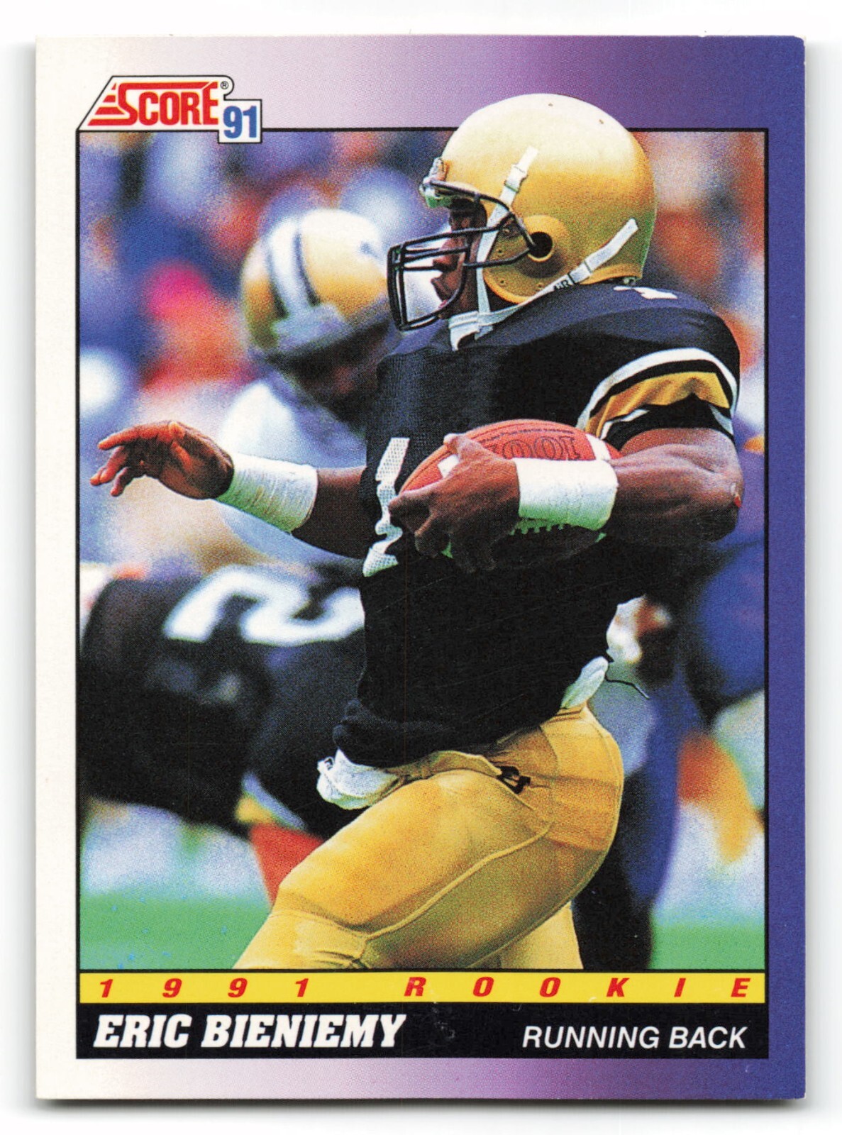 1991 Score #578 ERIC BIENIEMY Rookie RC San DIego Chargers  NICE CARD !!!