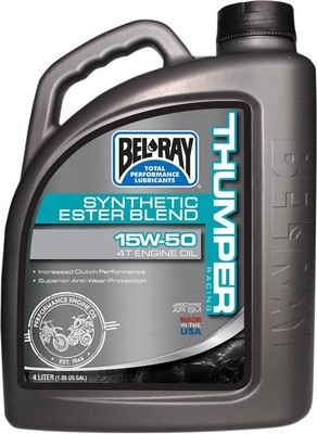 Bel-Ray Thumper Racing Synthetic Ester Blend 4T Engine Oil 15W-50 4 Liter